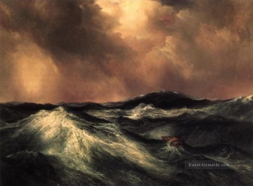  Wellen Kunst - Thomas Moran der verärgerte Meer Meereswellen
